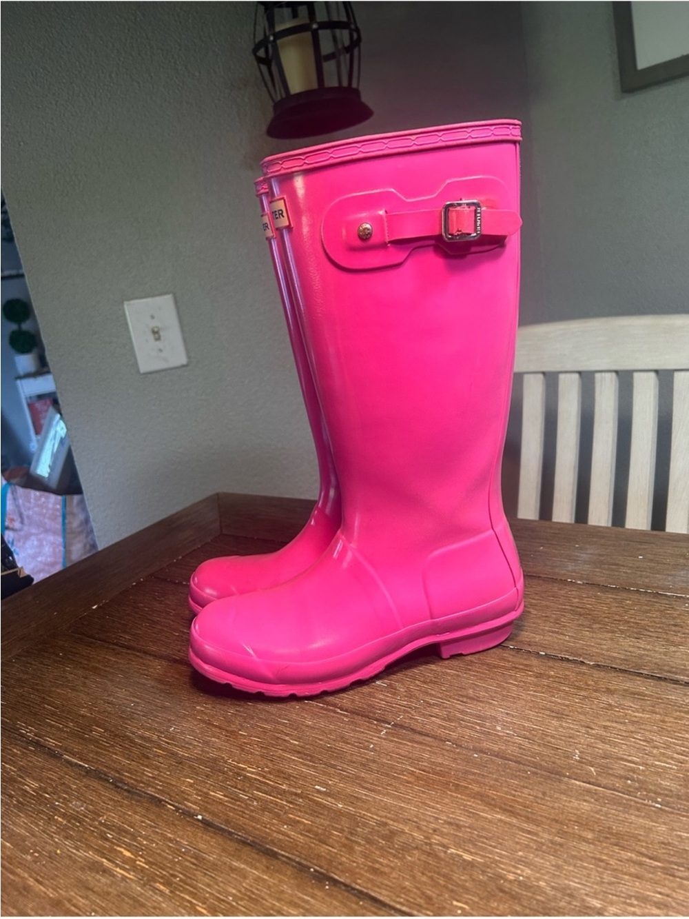 Hunter tall Wellington rain boots size 7 women - Picture 9 of 15